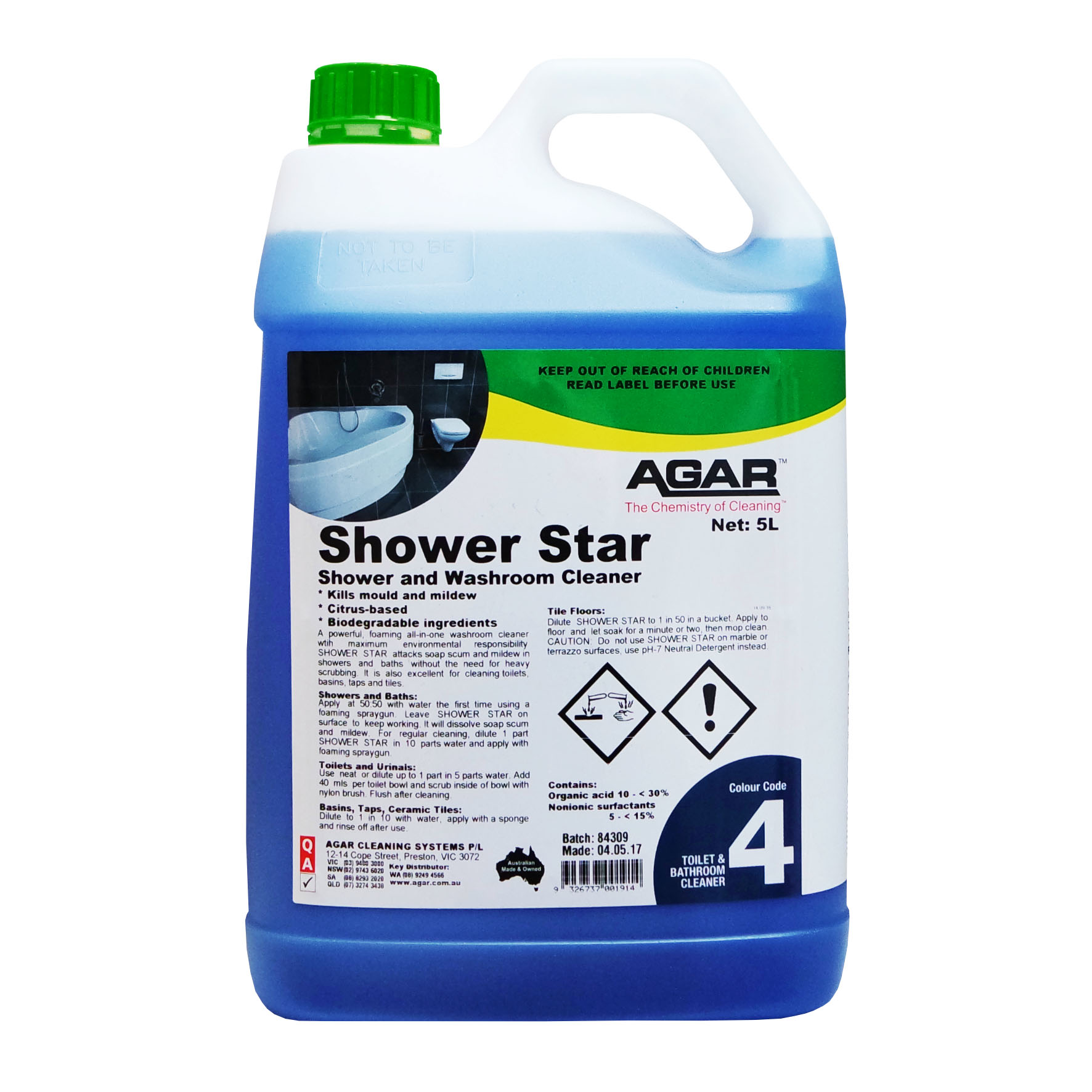 Showerstar Everyday Supplies   Shower Star 5L 