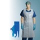 Blue single use apron